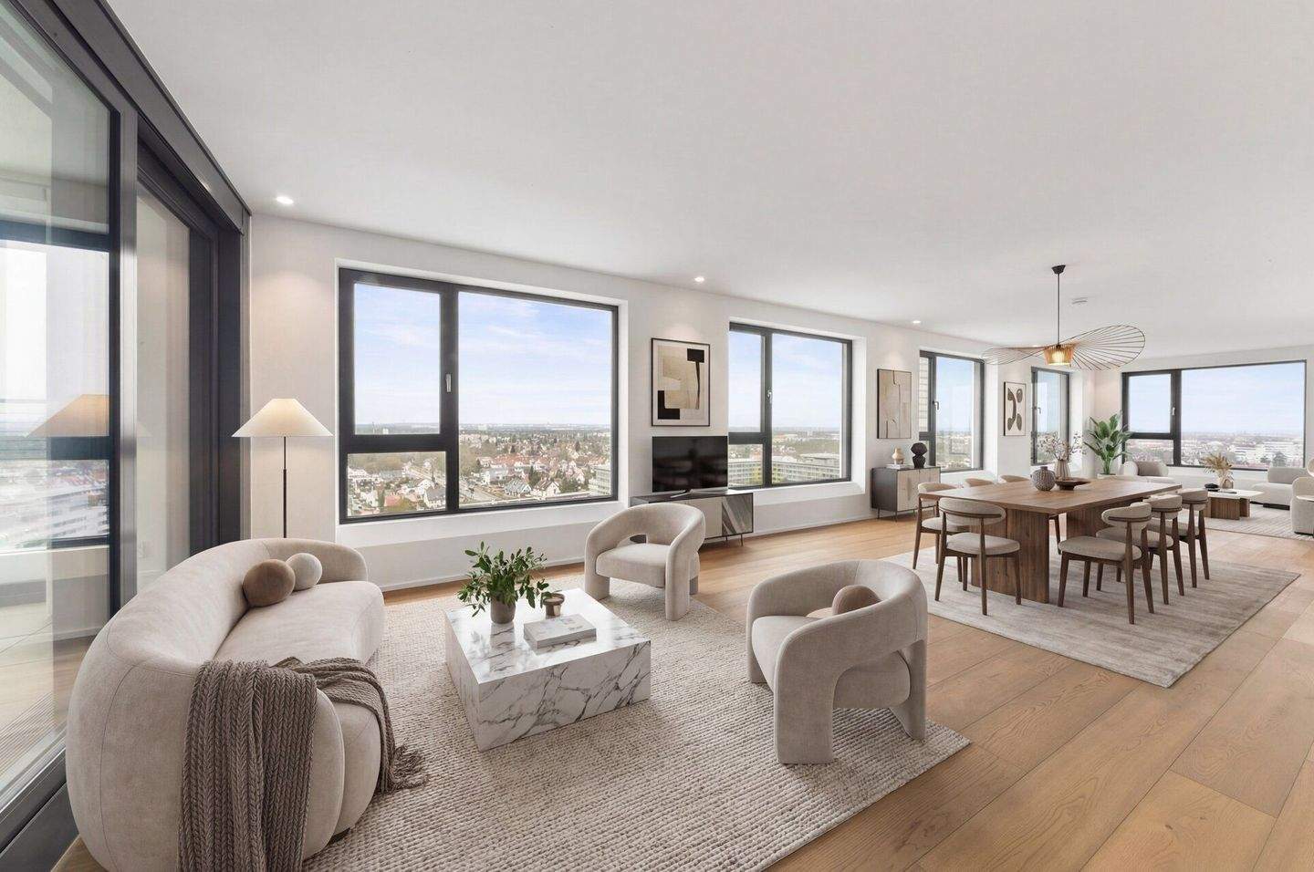 Fantastisches Penthouse mit (fast) Rundum-Blick über Nürnberg - mit 2 TG-Stellplätzen
