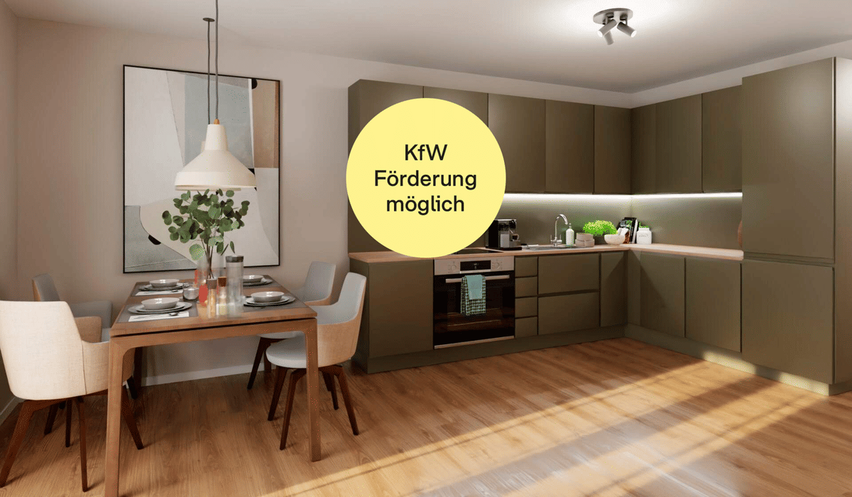 Barrierefreie Eigentumswohnung mit Loggia in Südausrichtung mit pflegeleichtem Designerboden – 40597 Düsseldorf – Bild 1 von 9