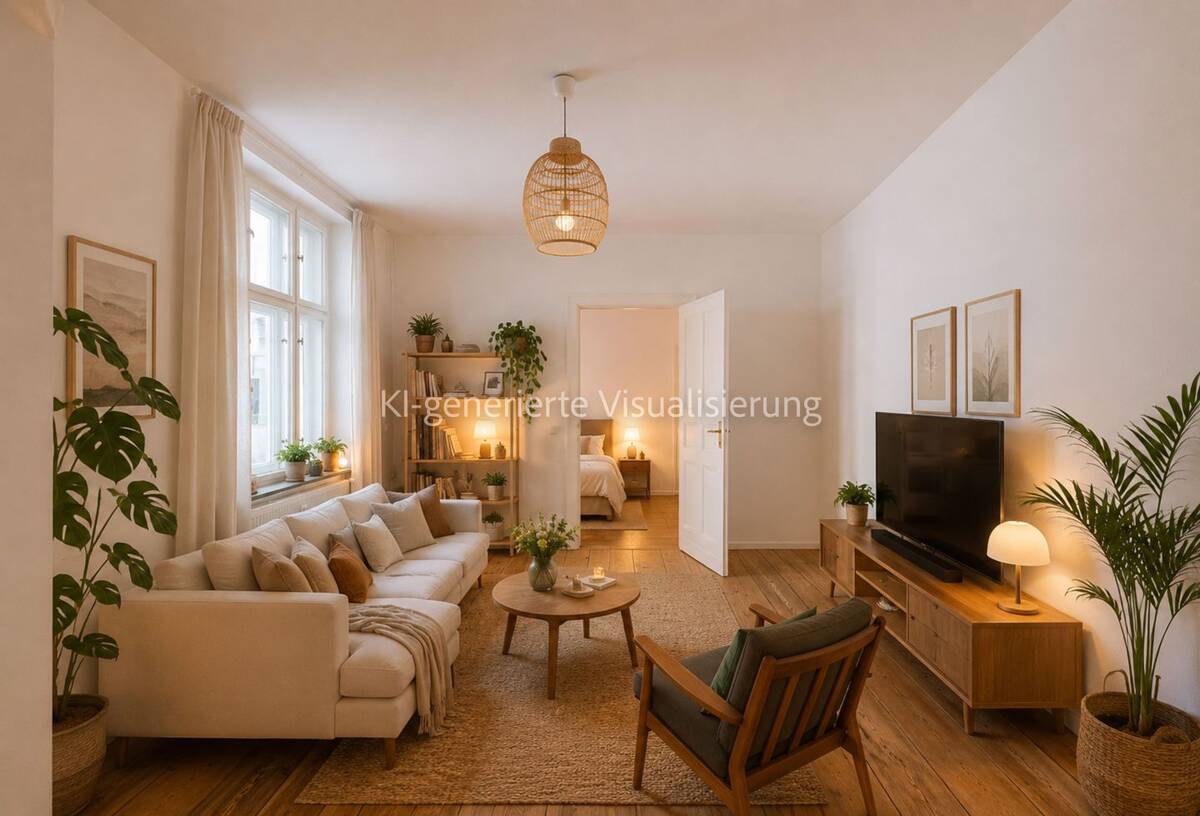 Prenzlauer Berg am Mauerpark – frisch abgeschliffene Dielen, EBK & 2 Zimmer mit Potenzial – 10437 Berlin – Bild 1 von 9
