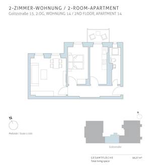 Erstattung der Erwerbsnebenkosten: Vermietete 2-Zimmerwohnung mit Balkon im lebendigen Akazienkiez – 10781 Berlin – Vorschaubild 5