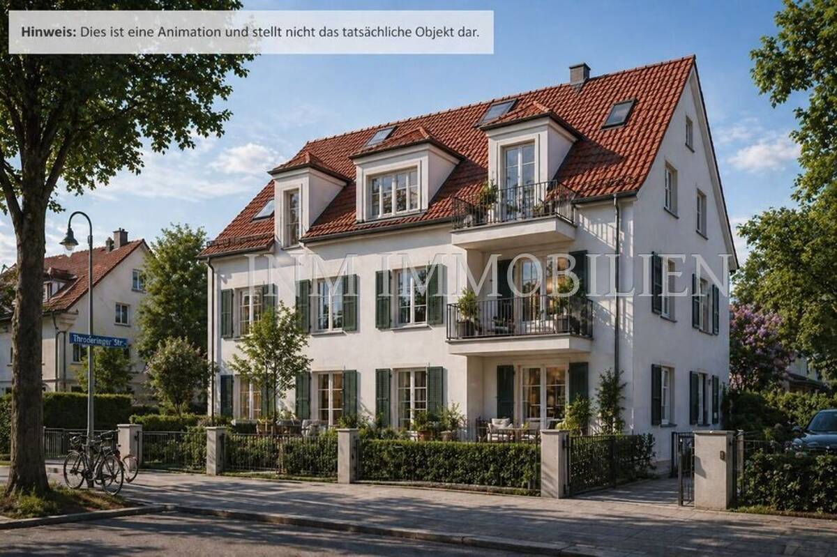 München Perlach - Moderne 3-Zimmer-Dachgeschosswohnung mit großzügigem Südwestbalkon – 81735 München – Bild 1 von 3