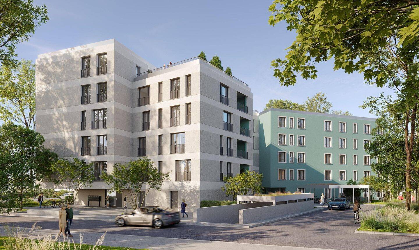 Moderne 2-Zimmer Neubauwohnung mit Loggia - Neubau - 2.2.3 – Neu-Ulm – Vorschaubild 2