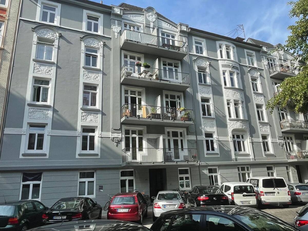Rotherbaum: 3,5-Zi.-Altbau in Uninähe: Wohnbüro / Praxis / Atelier/ WG möglich – 20146 Hamburg – Bild 1 von 9