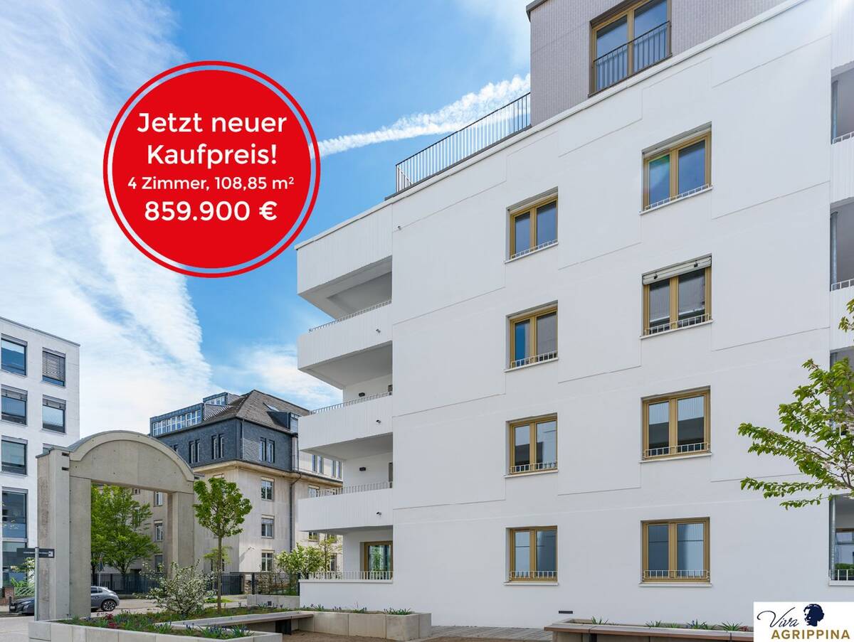 Viva Agrippina: Exklusive 4-Zimmer-Wohnung mit Balkon am Rhein in Köln – 50668 Köln – Bild 1 von 8