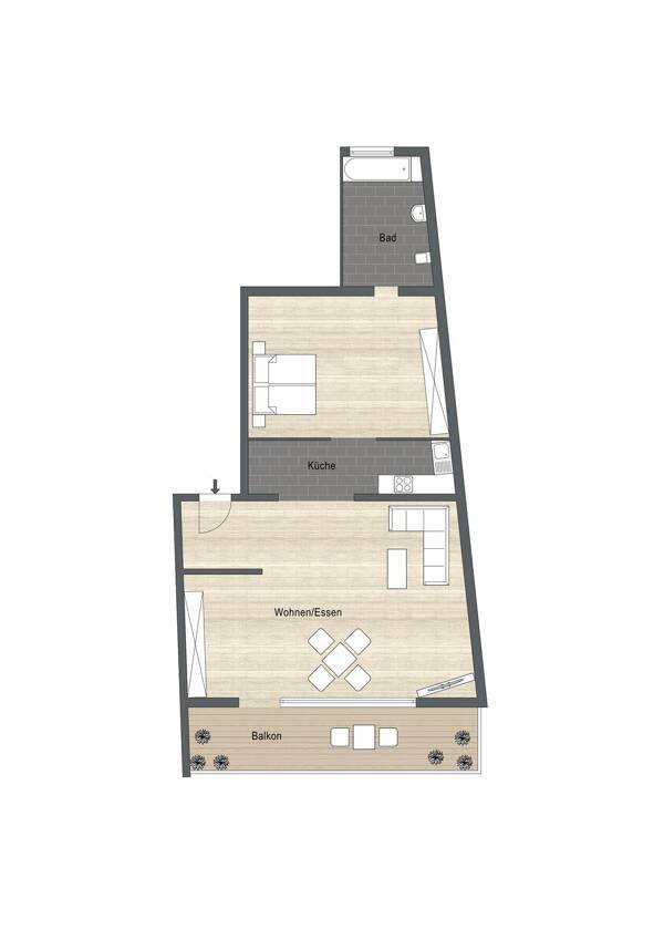 Etagenwohnung in 51465 Bergisch Gladbach mit 60 m² kaufen