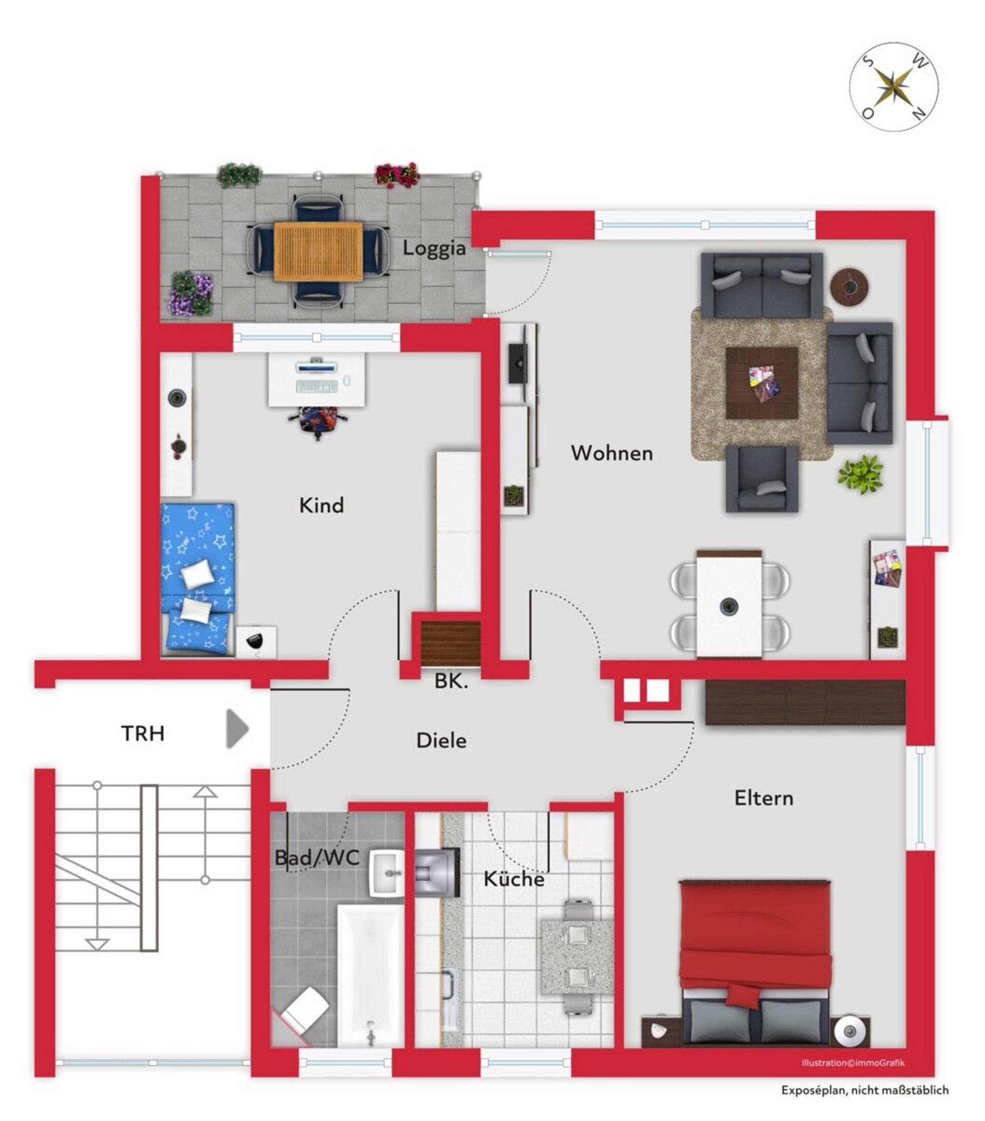 Erdgeschosswohnung in 26129 Oldenburg mit 74,47 m² kaufen