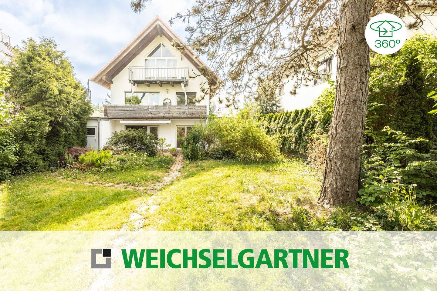 Eigentumswohnung mit herrlichem West-Garten, extra Hobbykeller und zwei Garagen