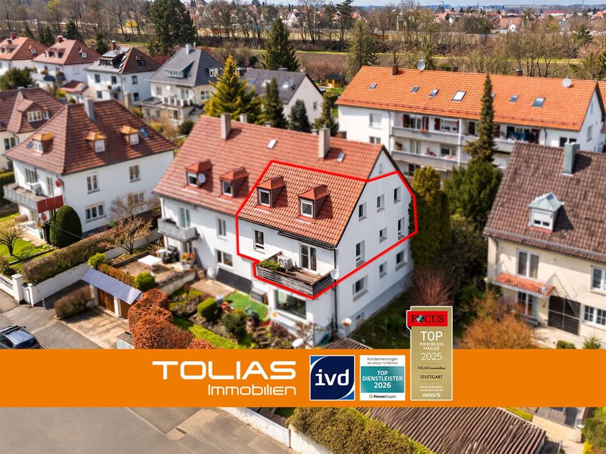 Ein Zuhause mit Raum für mehr - großzügige 5,5-Zimmer-Maisonette Wohnung mit großem Keller & Garage – 70439 Stuttgart – Bild 1 von 9