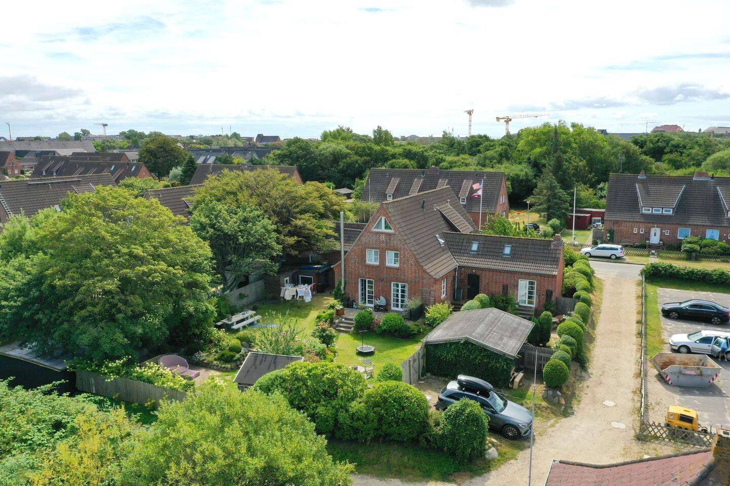 Blick auf das Naturschutzgebiet in List: Doppelhaushälfte mit Einliegerwohnung, 2 Stellplätze – List auf Sylt – Vorschaubild 3