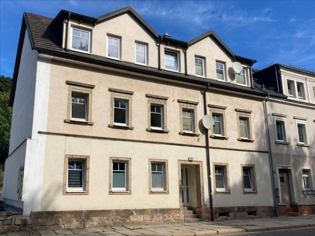 Erdgeschoss-2-Zimmer-Wohnung mit 53,4 m² in Chemnitz