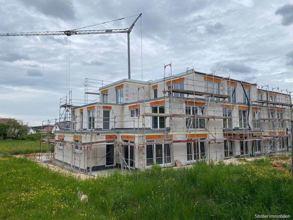 moderne 2-Zimmer-Neubauwohnung inkl. Stellplatz in Dürrwangen zu vermieten
