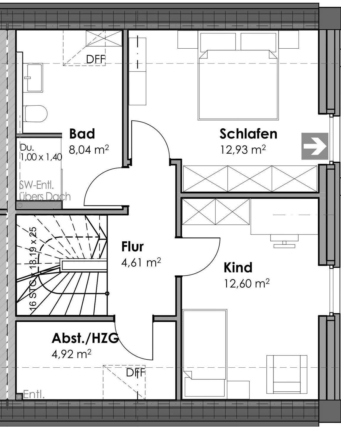 Neubau Doppelhaushälfte mit Carport und Garten – Südlohn – Vorschaubild 4