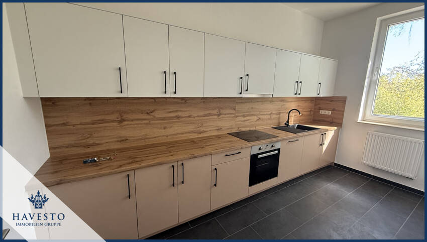 Moderne Traumwohnung mit Design-Einbauküche, Badewanne & großen Fensterflächen - perfekt für Singles – Magdeburg – Vorschaubild 5