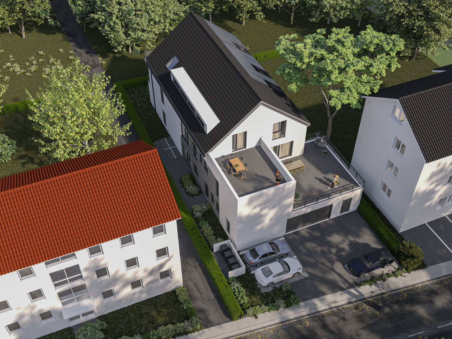 Moderne Neubauwohnung KFW40 - 81m² 2,5 ZKB mit in Bielefeld-Brake – Offener Grundriss, Top-Lage, Fahrstuhl, Dachterrasse, elegante Architektur