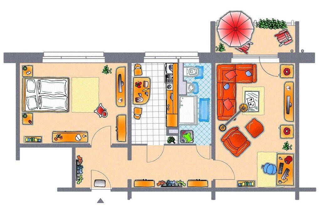 2-Raum-Wohnung mit Balkon in zentraler Lage – Chemnitz – Vorschaubild 5