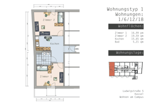WG-Zimmer an der Uni Kassel – 34127 Kassel – Vorschaubild 2