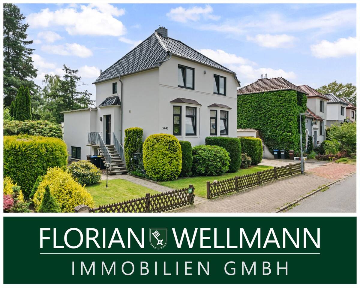 Bremen - Mittelshuchting | Traumhaftes 7-Zimmer-Einfamilienhaus mit Garage, weitläufigem Garten und eigenem See! – 28259 Bremen – Bild 1 von 9