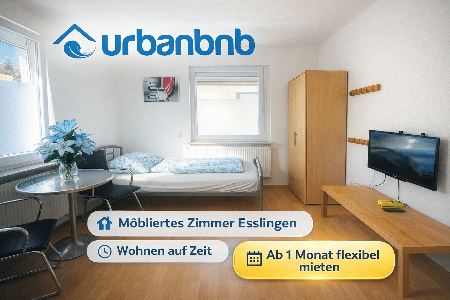 möbliertes Zimmer Esslingen Wohnen auf Zeit ab 1 Monat