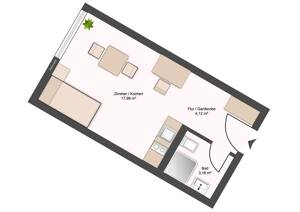 Küche, Bett, Schrank, Tisch und Stuhl sind schon da – 1307 Dresden – Vorschaubild 2