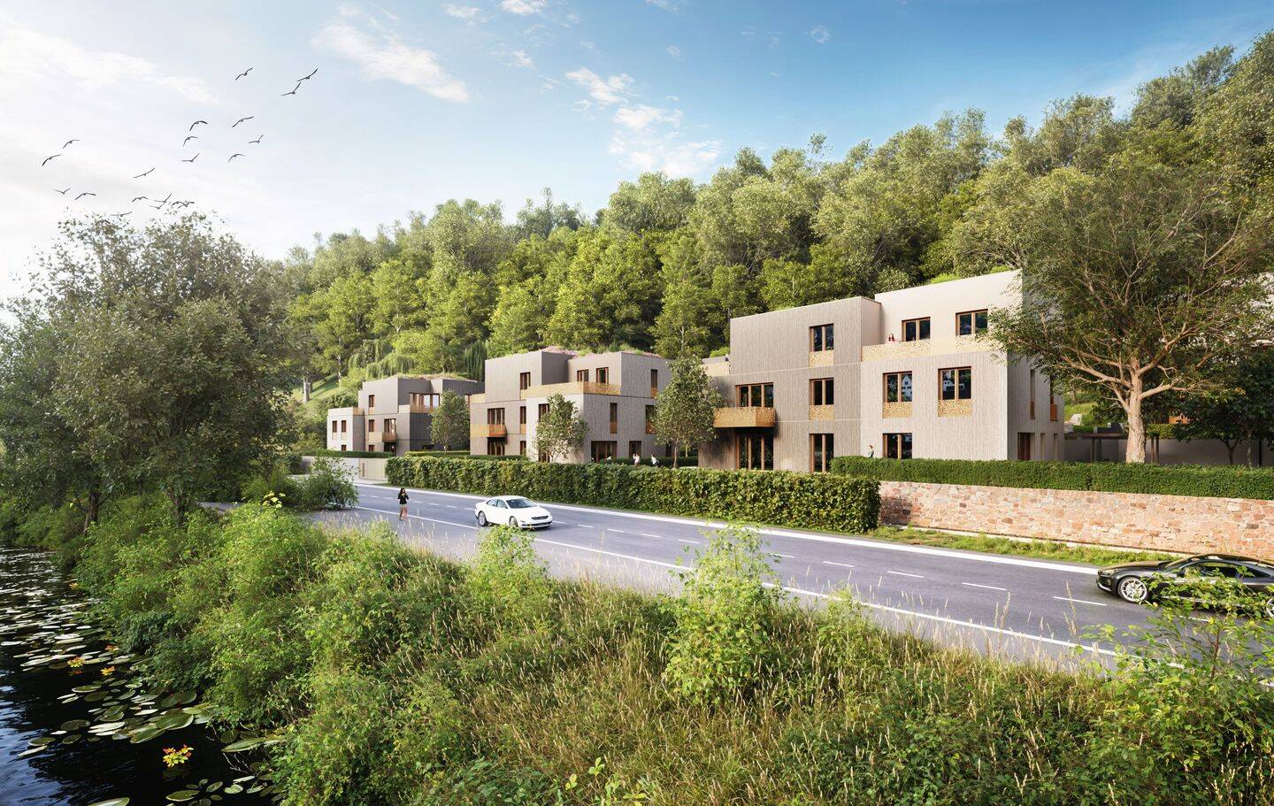 2-Zimmer-Neubauwohnung am Neckar