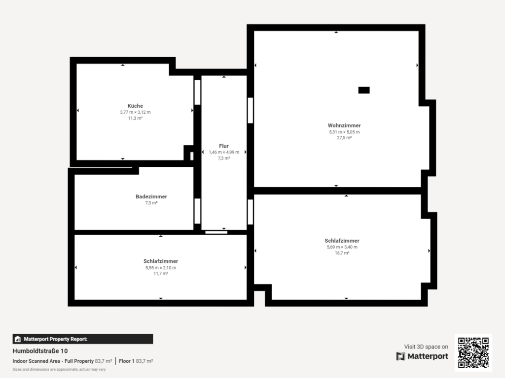 Charmante Dachgeschosswohnung mit Badewanne – Chemnitz – Vorschaubild 8