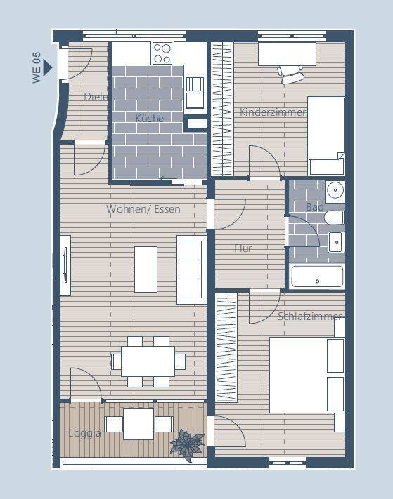 Investieren in Leipzig: 3-Raum-ETW mit Balkon in Plagwitz-Lindenau