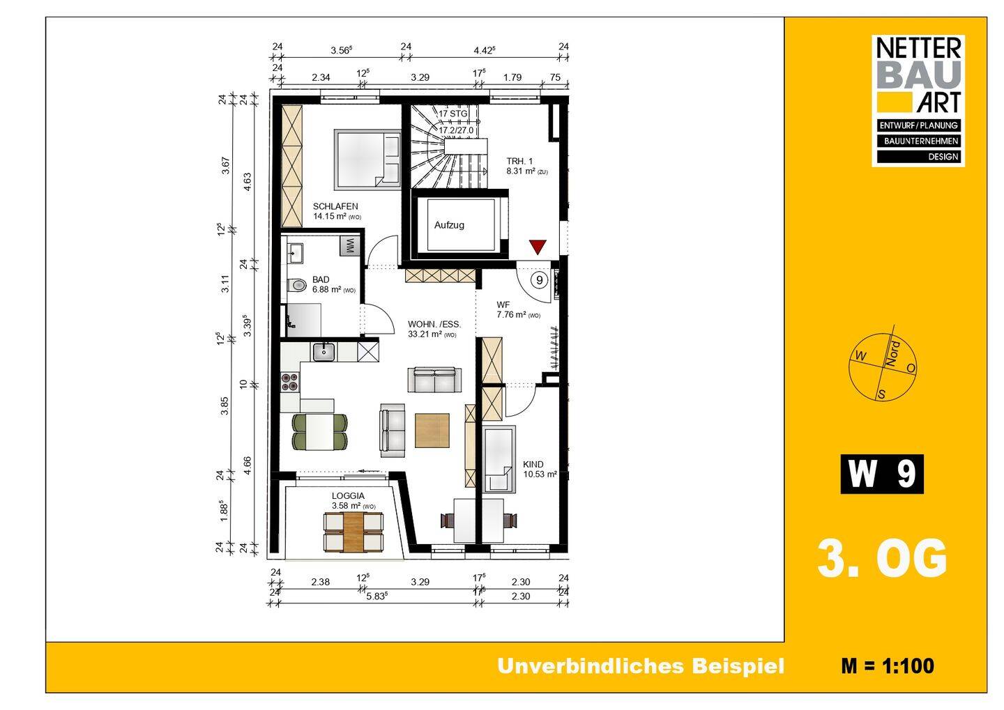 Fürth, Holzstr. 55, Whg. 9, moderne Neubauwohnung