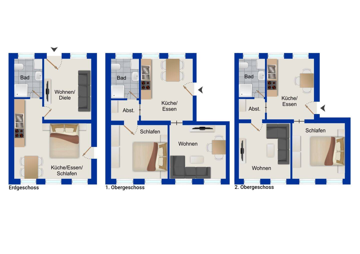 Kapitalanlage: Mehrfamilienhaus mit 6 Wohneinheiten - Krefeld Innstadt – Krefeld – Vorschaubild 7