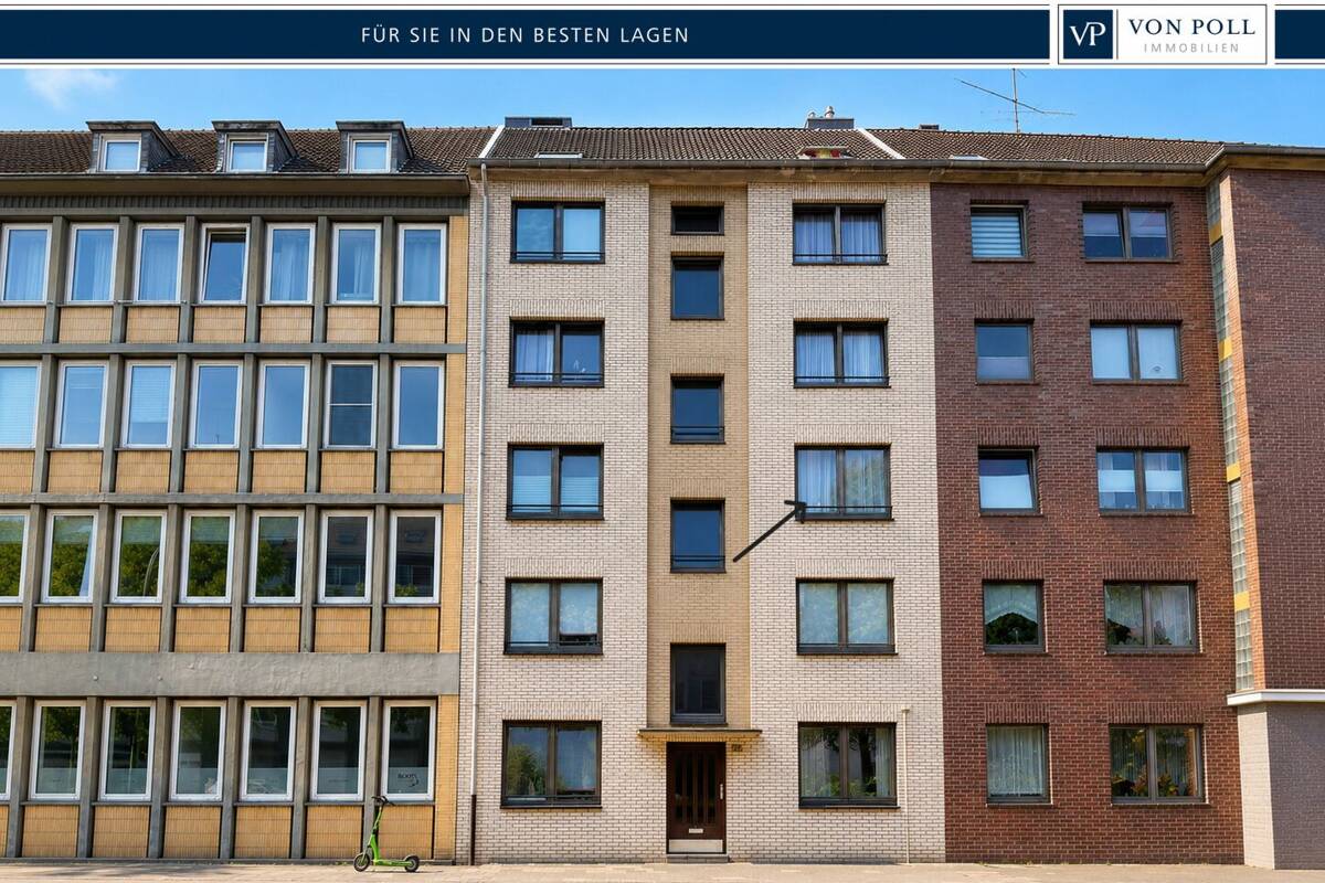 Gepflegte 2 Zimmer ETW mit EEK C im 2. OG rechts in Duisburg Neudorf – 47057 Duisburg – Bild 1 von 9