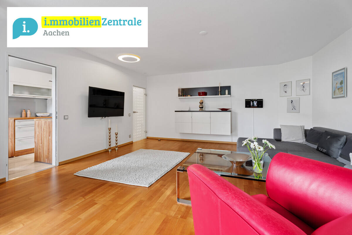 Ruhe trifft Stadtnähe - stilvolle 3-Zimmer-Wohnung mit Terrasse – Aachen – Vorschaubild 3