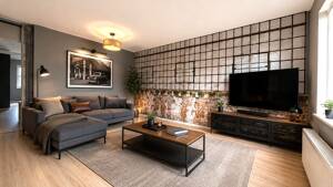 Vollmöblierte Zwei-Zimmer-Wohnung mit Balkon – 60528 Frankfurt am Main – Vorschaubild 1