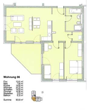 3R, Jena, zentrale Lage, Balkon, Neubau 2023! – 7749 Jena – Vorschaubild 2