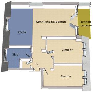 IMMOBERLIN.DE - Lichtdurchflutete Wohnung mit Westterrasse in angenehmer Lage – 12305 Berlin – Vorschaubild 4