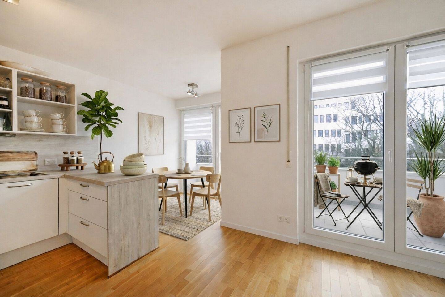 Sonne, Raum und Zuhause - 3 Zimmer mit Süd-Dachterrasse in Moosach und A+ Energieeffizienz – München – Vorschaubild 3