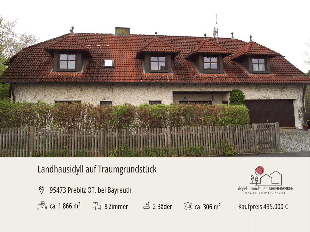 Engelmannsreuth, Nähe Bayreuth: Tolles Landhaus auf einem wundervollen Grundstück – Prebitz – Bild 1 von 9