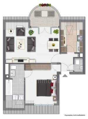 Modernes Mehrfamilienhaus mit TG-Stellplätzen in attraktiver Wohnlage von Müngersdorf. – 50933 Köln – Vorschaubild 7