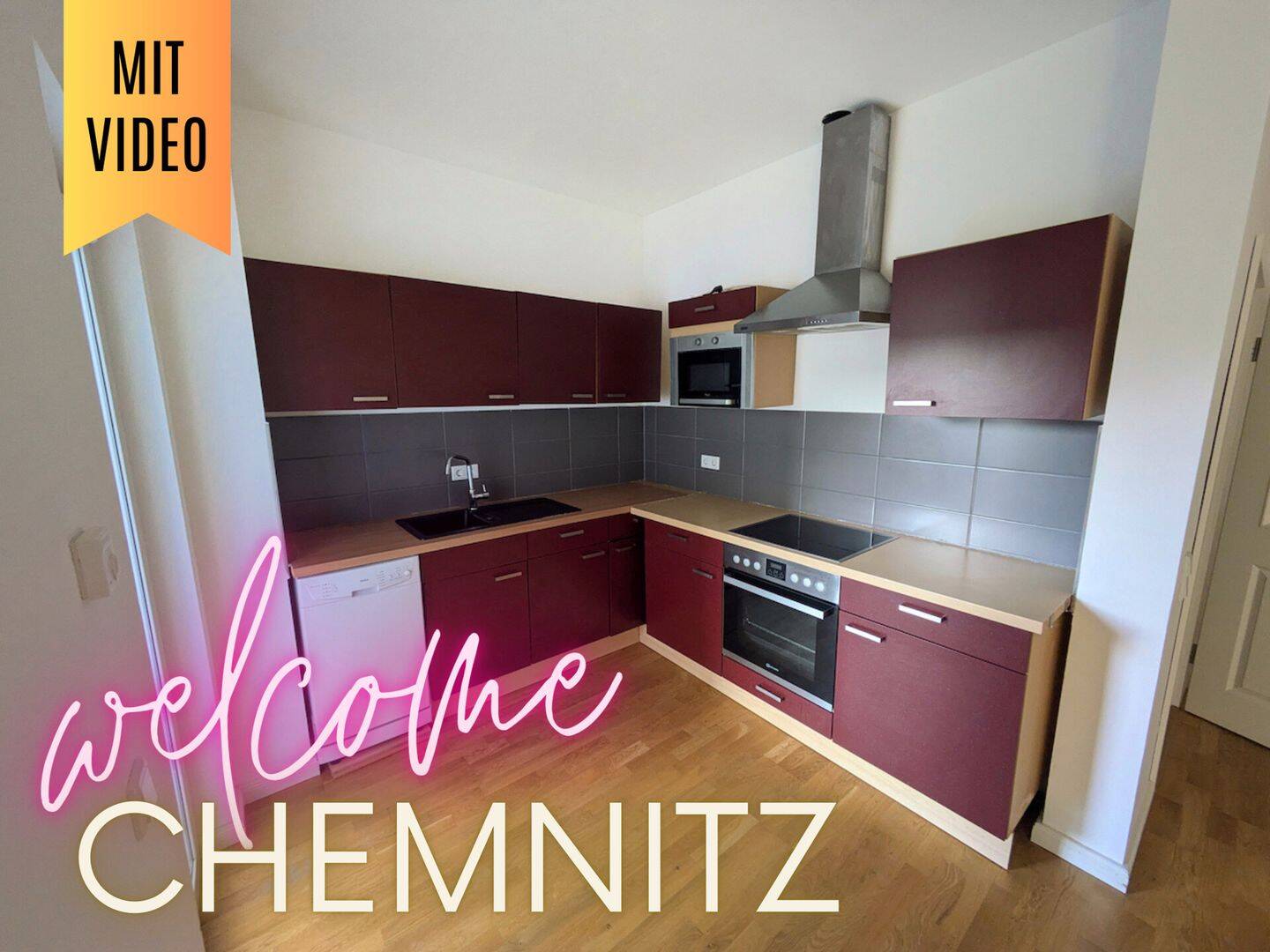++ Einbauküche, Balkon, Parkett, modernes Badezimmer, zentrumsnähe - schicke 2,5-Raum Wohnung ++