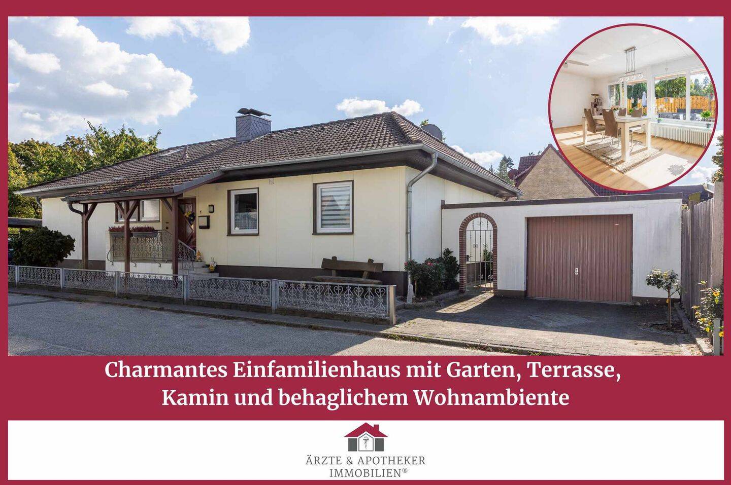Charmantes Einfamilienhaus mit Garten, Terrasse, Kamin und behaglichem Wohnambiente – Geesthacht – Bild 1 von 9