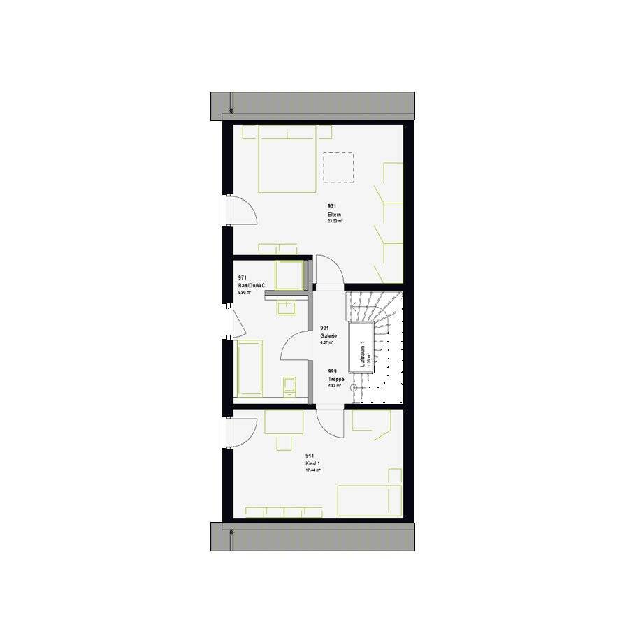 Haus statt Miete: massa TwinStyle 13.03 S als smarte Doppelhaushälfte – Ofterschwang – Vorschaubild 3