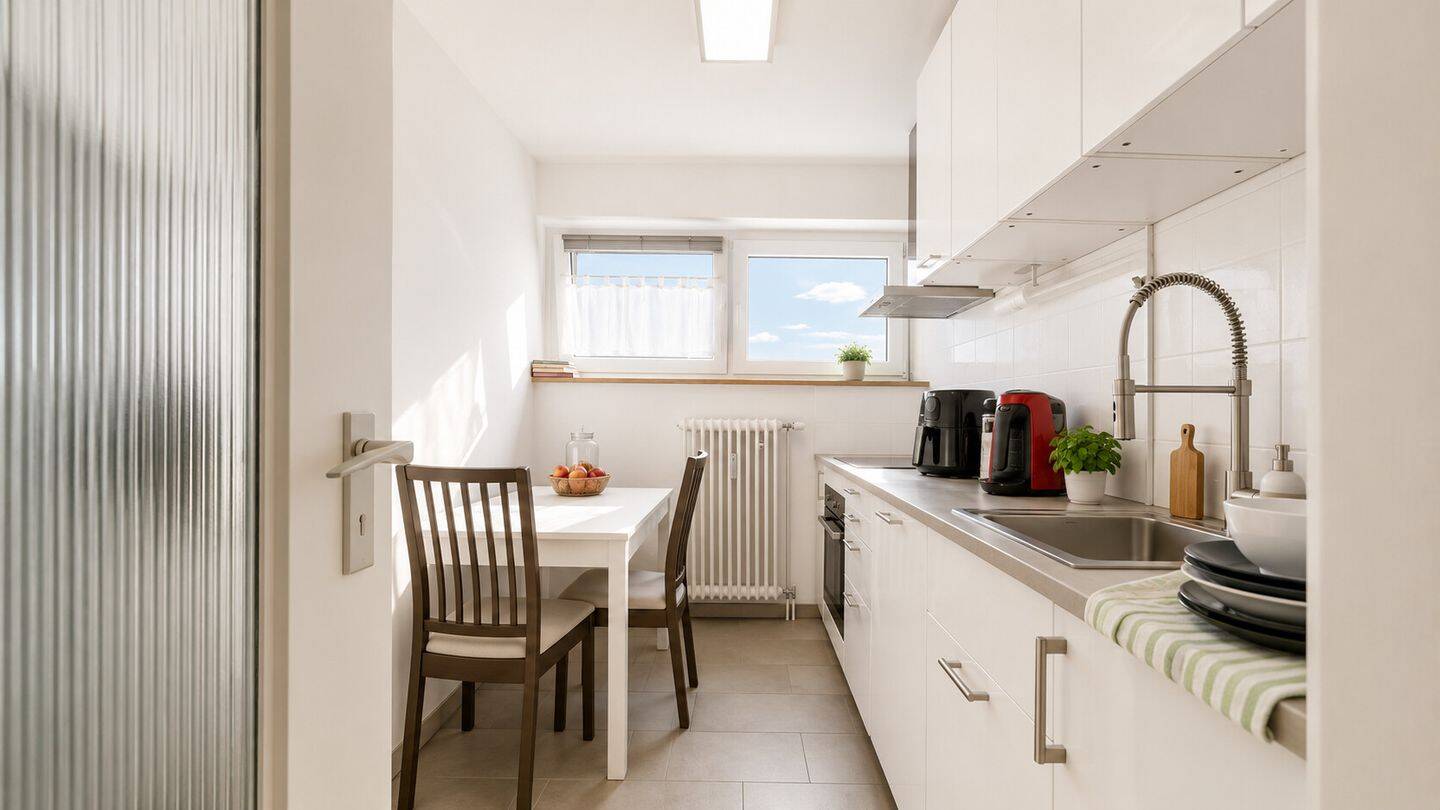 Panorama Tower|3-Zimmer-Wohnung mit Balkon & Tiefgarage (8.OG) – Germering – Vorschaubild 5