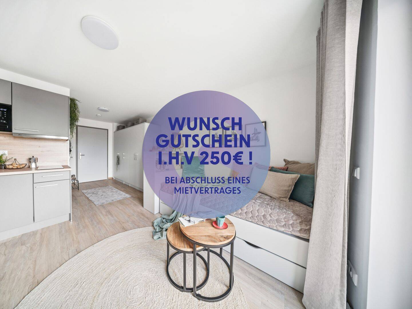 Freu dich über 250€! Dein eigenes 1-Zimmer Apartment in der Nähe der Universität Magdeburg – Magdeburg – Bild 1 von 8