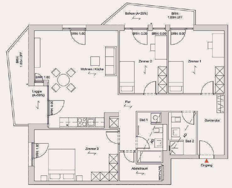 Perfekt für mich: günstige 4-Zi.-Wohnung im Erstbezug – Leipzig – Vorschaubild 4
