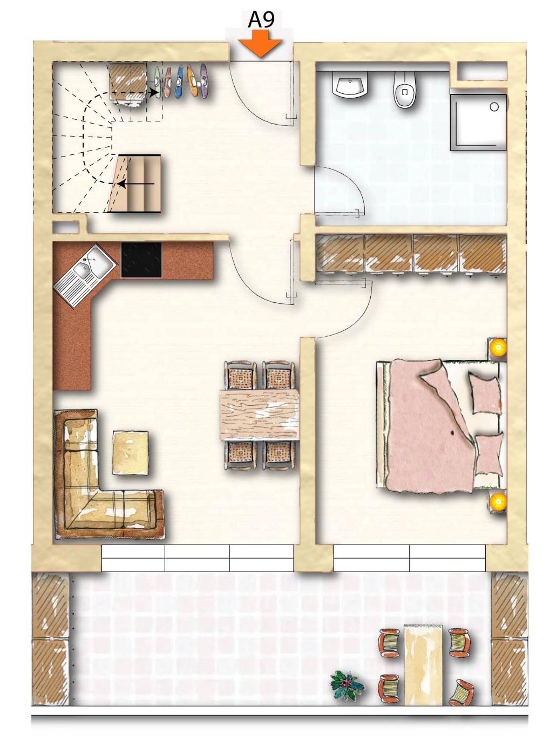 Dachgeschosswohnung in 88048 Friedrichshafen mit 68,1 m² kaufen