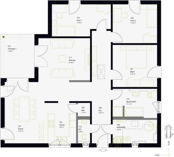Bungalow in 45525 Hattingen mit 147 m² kaufen