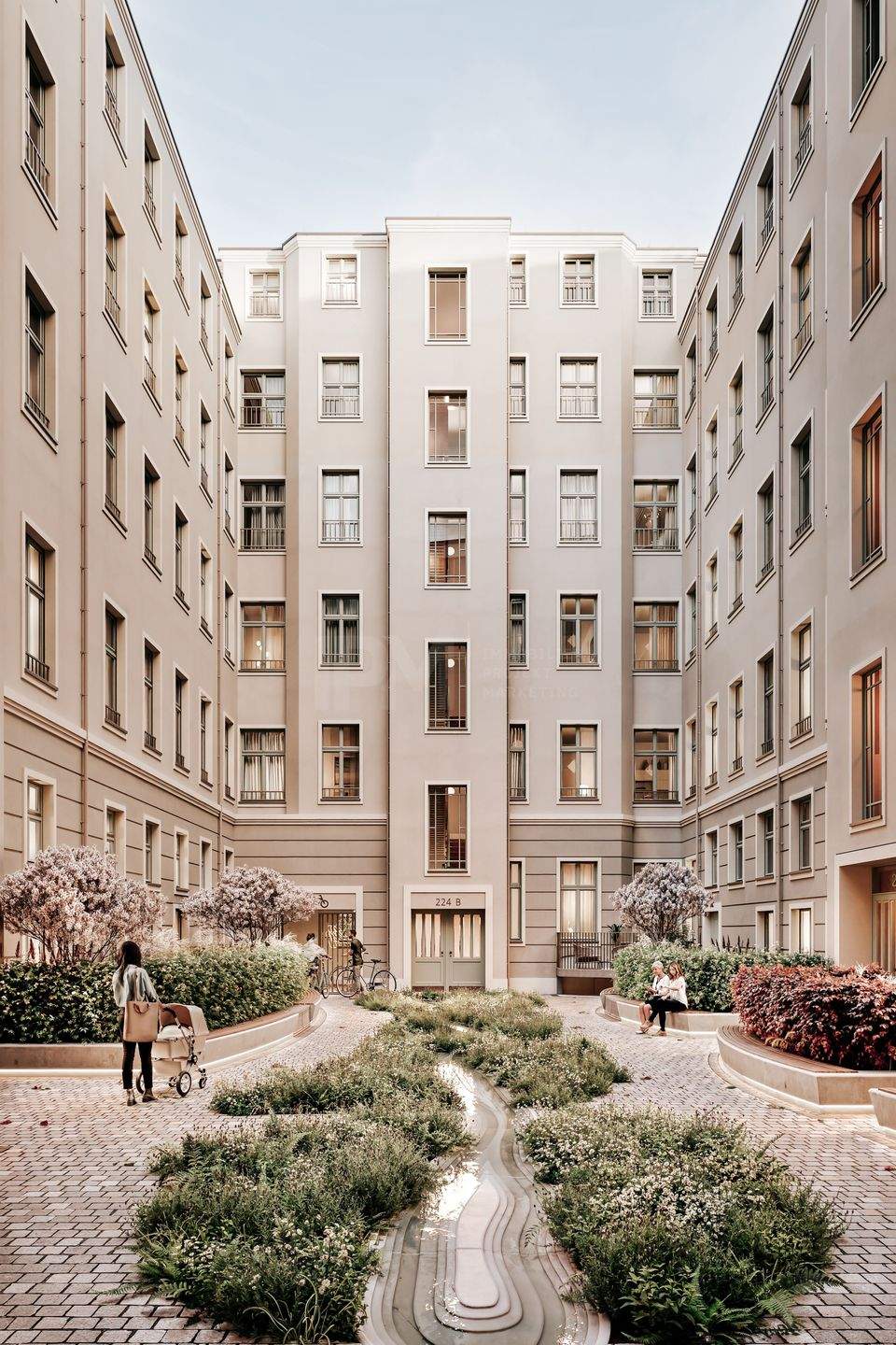 Berlin Mitte: KfW40 Neubau - Ruhige 3-Zimmer-Wohnung mit Balkon zum Innenhof – Berlin – Vorschaubild 5