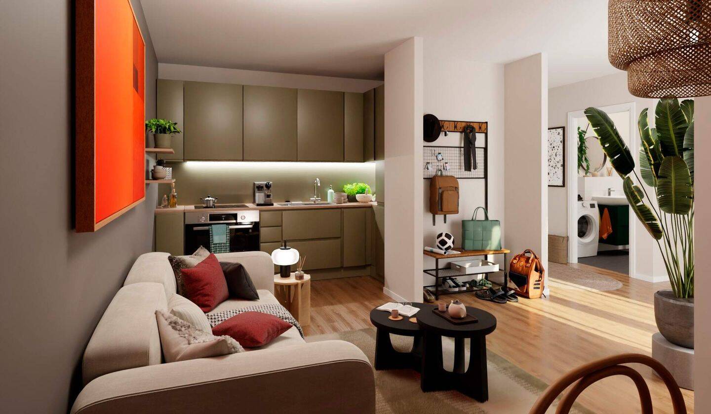 Wohnung mit Terrasse und privatem Garten