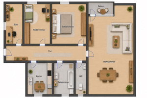 Familienfreundliche 3,5-Zimmer Wohnung mit Balkon in Moorfleet, Hamburg