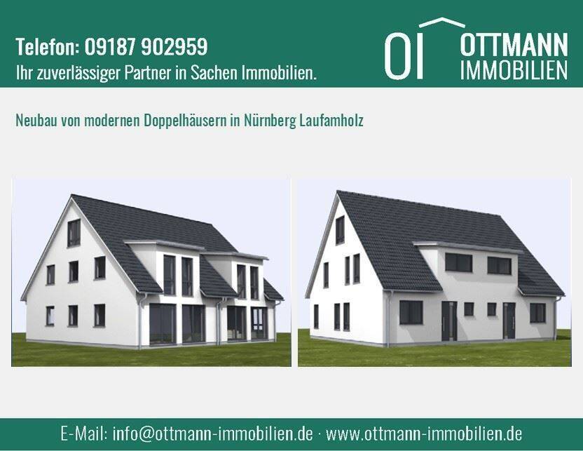 NEUBAU von modernen Doppelhäusern in Nürnberg Laufamholz !