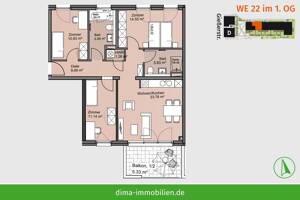 BEZUGSFERTIG | Schöne Familien-Whg. mit großem Süd-Balkon, 2 Bädern, HWR, Aufzug, Tiefgarage u.v.m. – 4229 Leipzig – Vorschaubild 2