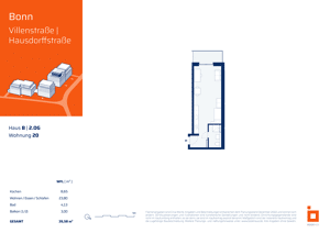 1-Zimmer-Apartment im 2.OG mit Balkon zur Parkseite (B20) – 53129 Bonn – Vorschaubild 4